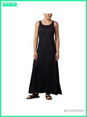 Columbia Freezer Maxi Dress Omni-Freeze Omni-Shade Sleeveless Cooling Summer